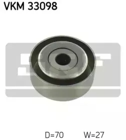 VKM 33098 SKF Паразитный / ведущий ролик, поликлиновой ремень